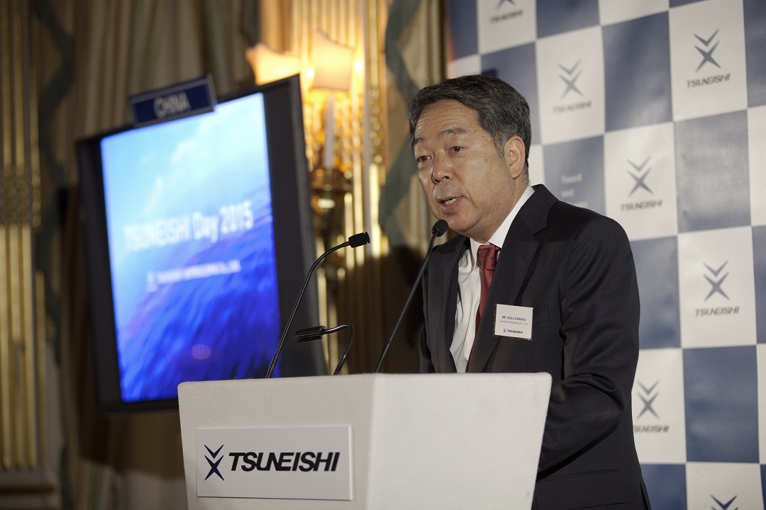 常石造船“TSUNEISHI Day 2015”をロンドンで開催~欧州顧客120人参加のパーティで欧州海事業界とのリレーション深化