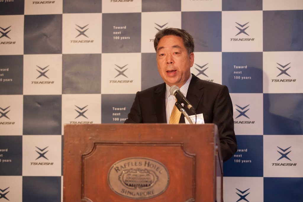 常石造船“TSUNESIHI Day 2015”をシンガポールで開催
アジア顧客130人参加のパーティを開催