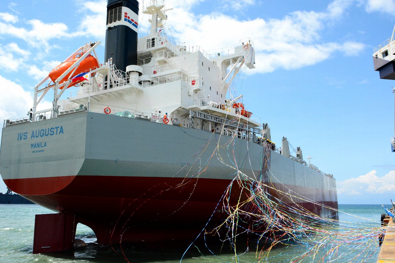 ばら積み貨物船“TESS58”グループ通算158隻目を竣工・引渡　～常石造船のフィリピンのグループ会社、ツネイシ・ヘビー・インダストリーズ・セブ